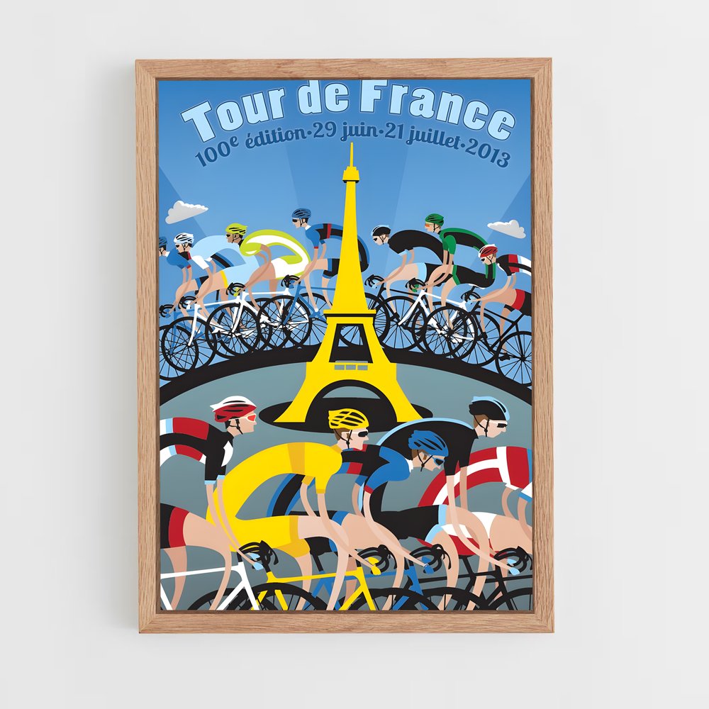 Poster L'Ascension des Cimes – affiche Cyclisme (vue 4)